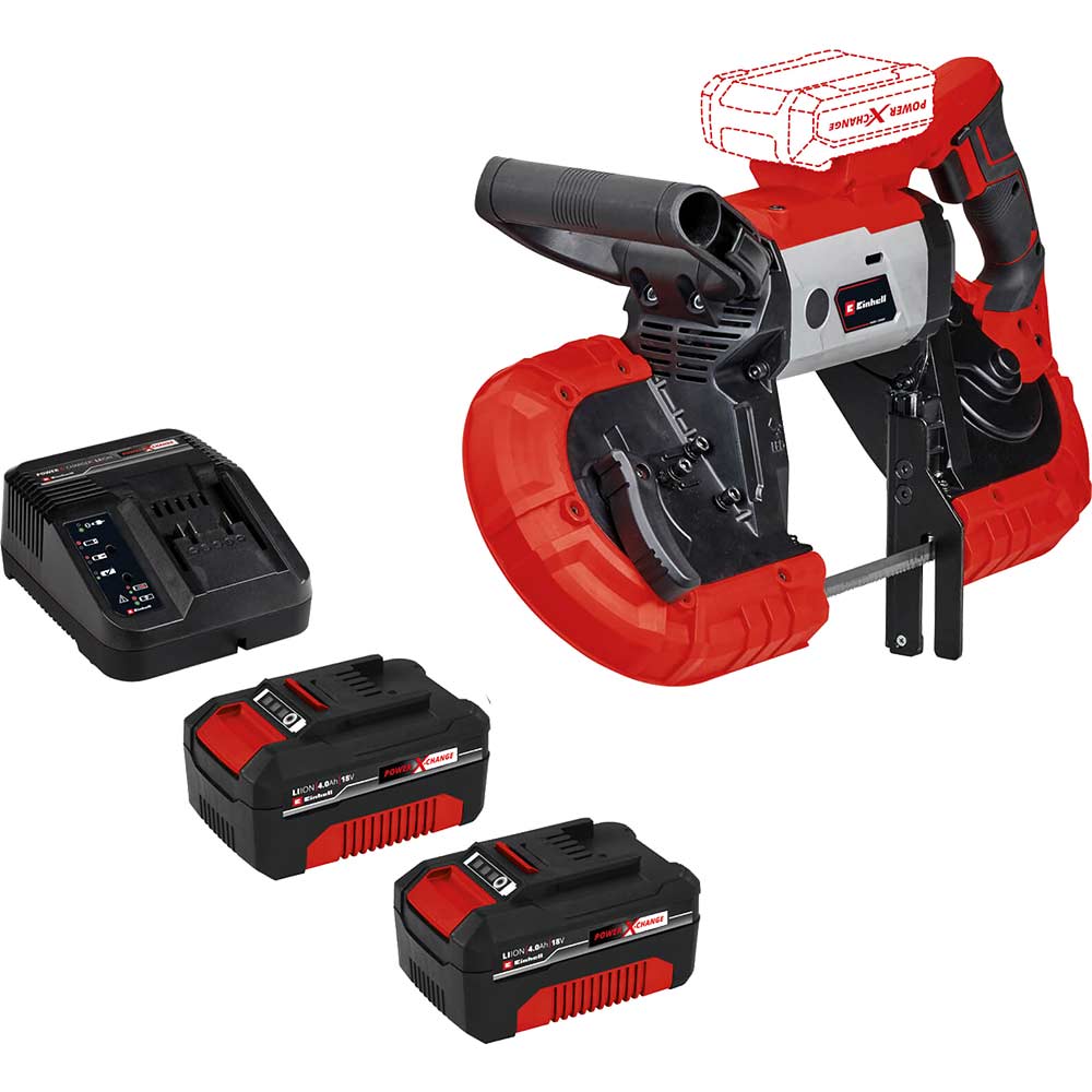 Einhell TE-MB 18/127 Li 18v Cordless Bandsaw 2 x 4ah Li-ion Battery Charger No Case