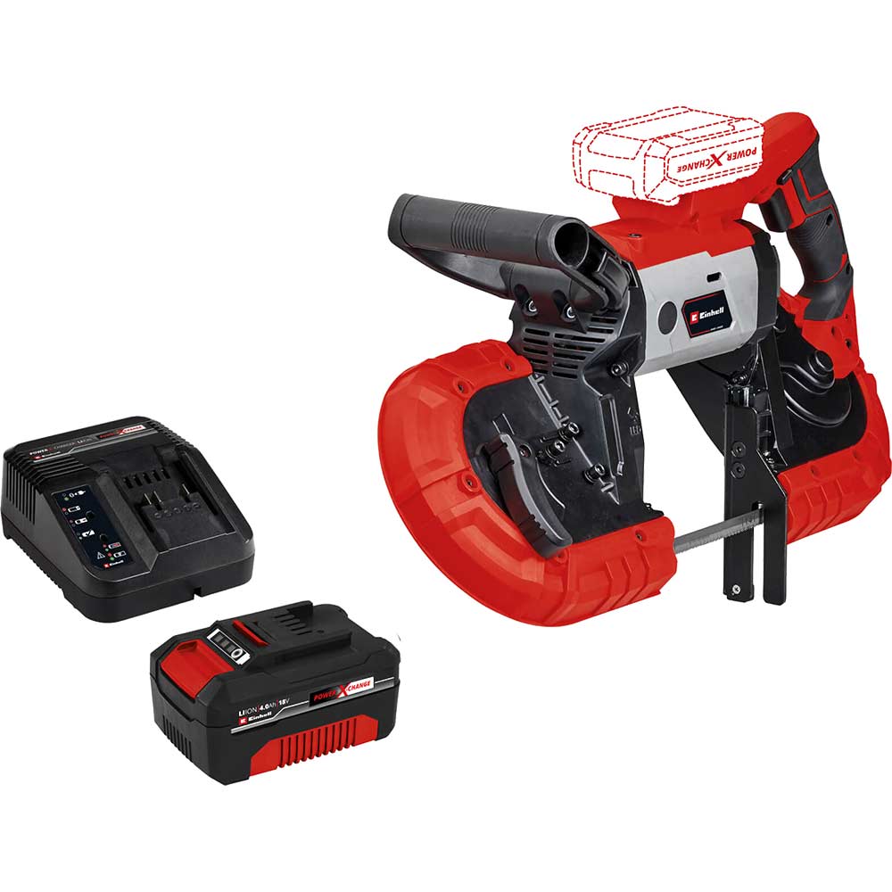 Einhell TE-MB 18/127 Li 18v Cordless Bandsaw 1 x 4ah Li-ion Battery Charger No Case