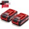 Einhell Genuine PXC 18v Cordless Twin Pack Slim Plus Li-ion Batteries 4ah  Einhell Genuine PXC 18v Cordless Twin Pack Slim Plus Li-ion Batteries 4ah