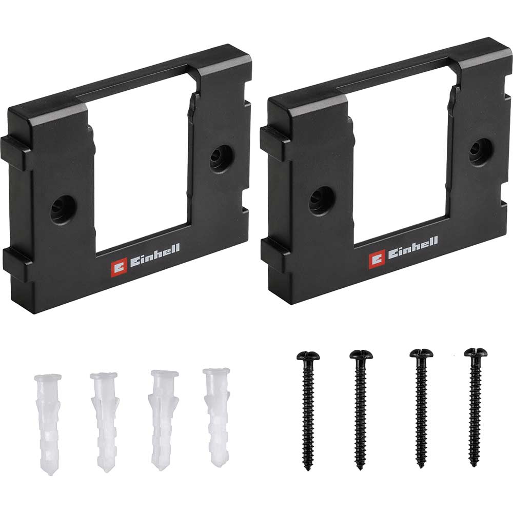 Einhell Wall Mount Storage Brackets for All 18v Cordless PXC Batteries Pack of 2