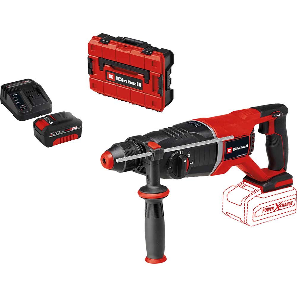 Einhell Professional TP-HD 18/26 D Li BL 18v Cordless Brushless SDS Plus Drill 1 x 4ah Li-ion Battery Charger Case