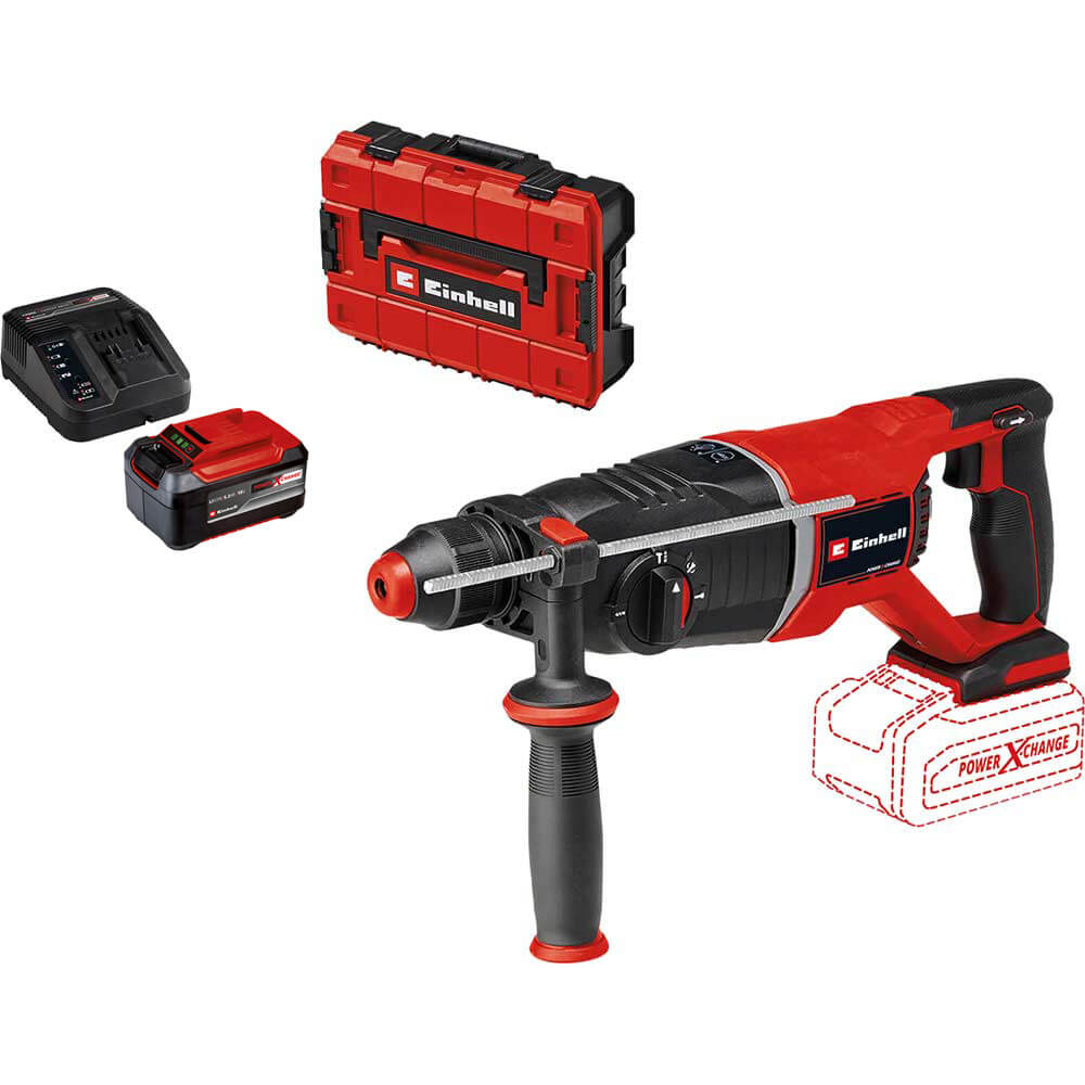 Einhell Professional TP-HD 18/26 D Li BL 18v Cordless Brushless SDS Plus Drill 1 x 5.2ah Li-ion Battery Charger Case