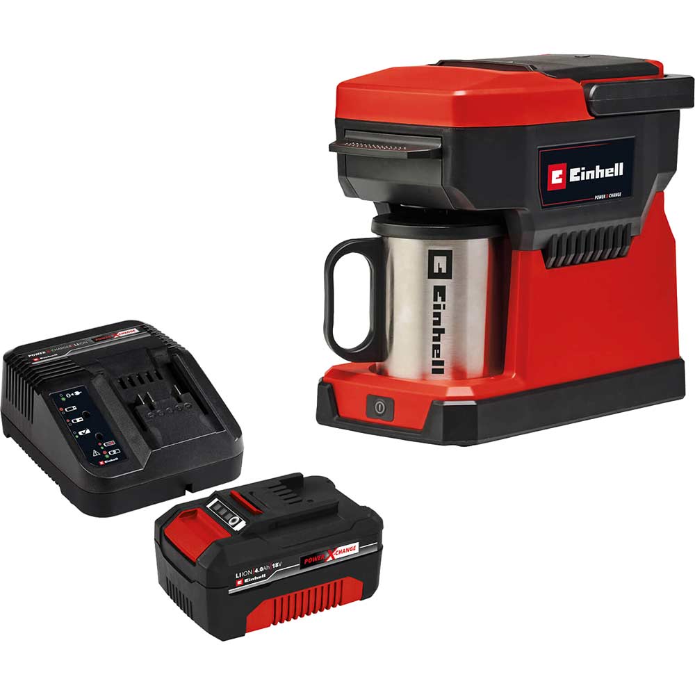 Einhell TE-CF 18 Li 18v Cordless Coffee Maker 1 x 4ah Li-ion Battery Charger