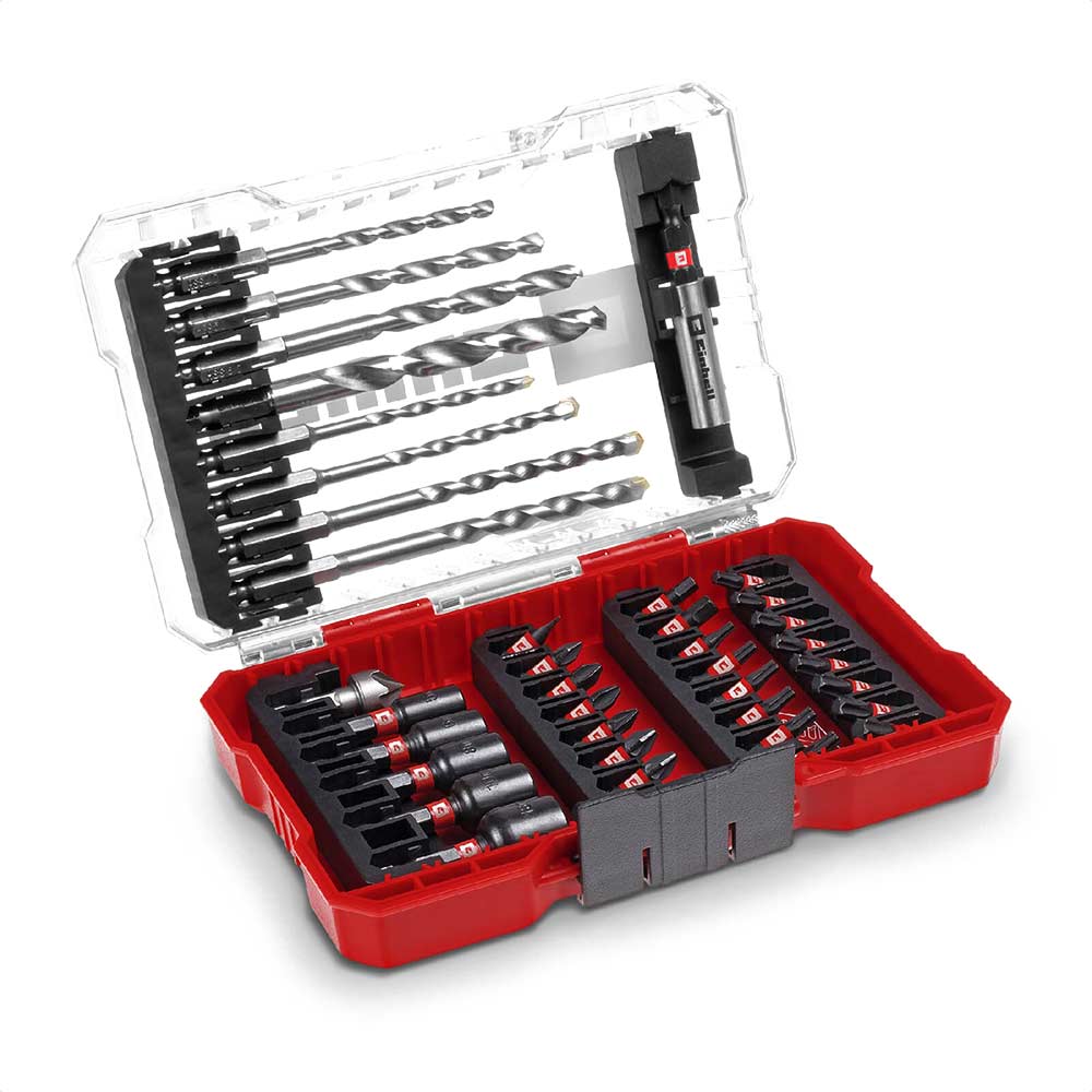 Photos - Drill Bit Einhell 39 Piece Hex Shank Drill and Screwdriver Bit Set in M Case 