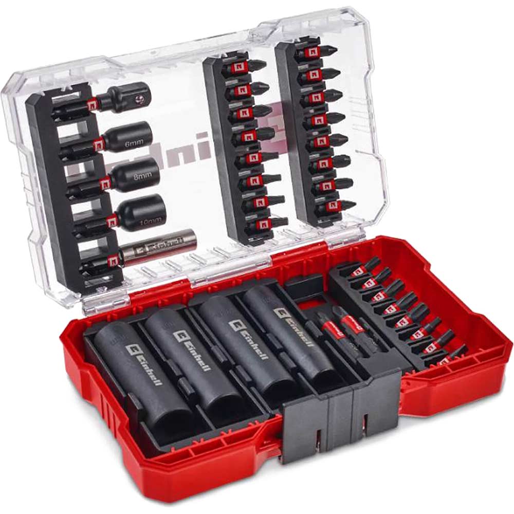 Einhell 35 Piece 3/8" Drive Impact Socket and Bit Set in M Case 3/8