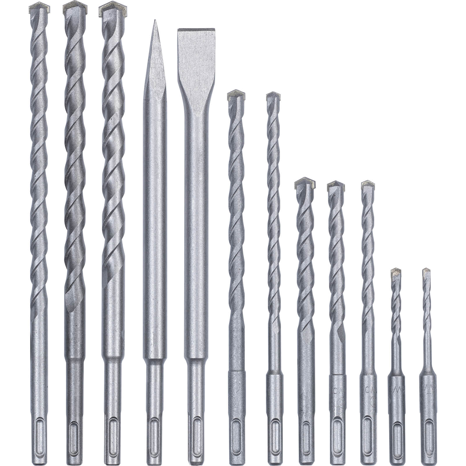 Image of Einhell 12 Piece SDS Plus Drill and Chisel Bit Set
