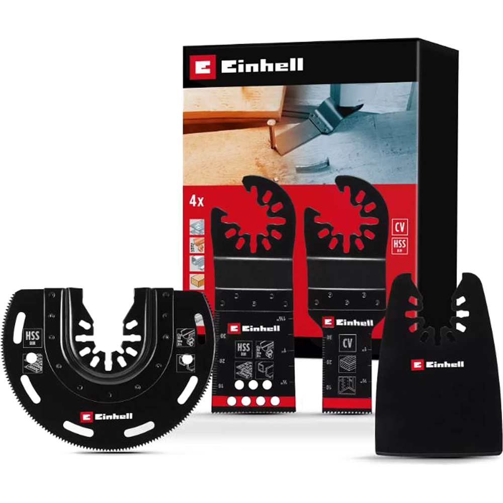 Einhell 4 Piece OIS Oscillating Multi Tool Accessory Set
