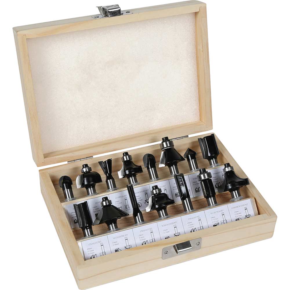 Einhell 15 Piece 8mm Router Bit Set