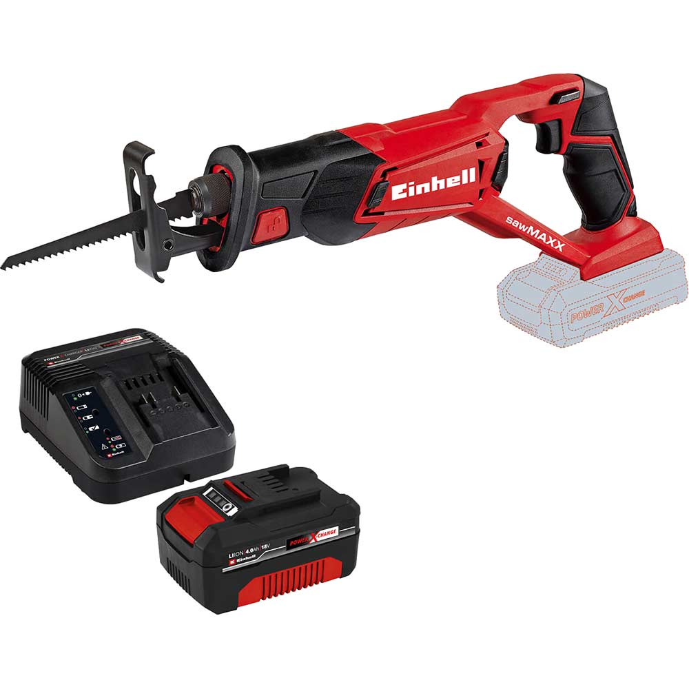 Image of Einhell TE-AP 18 Li 18v Cordless Reciprocating Saw 1 x 4ah Li-ion Charger No Case