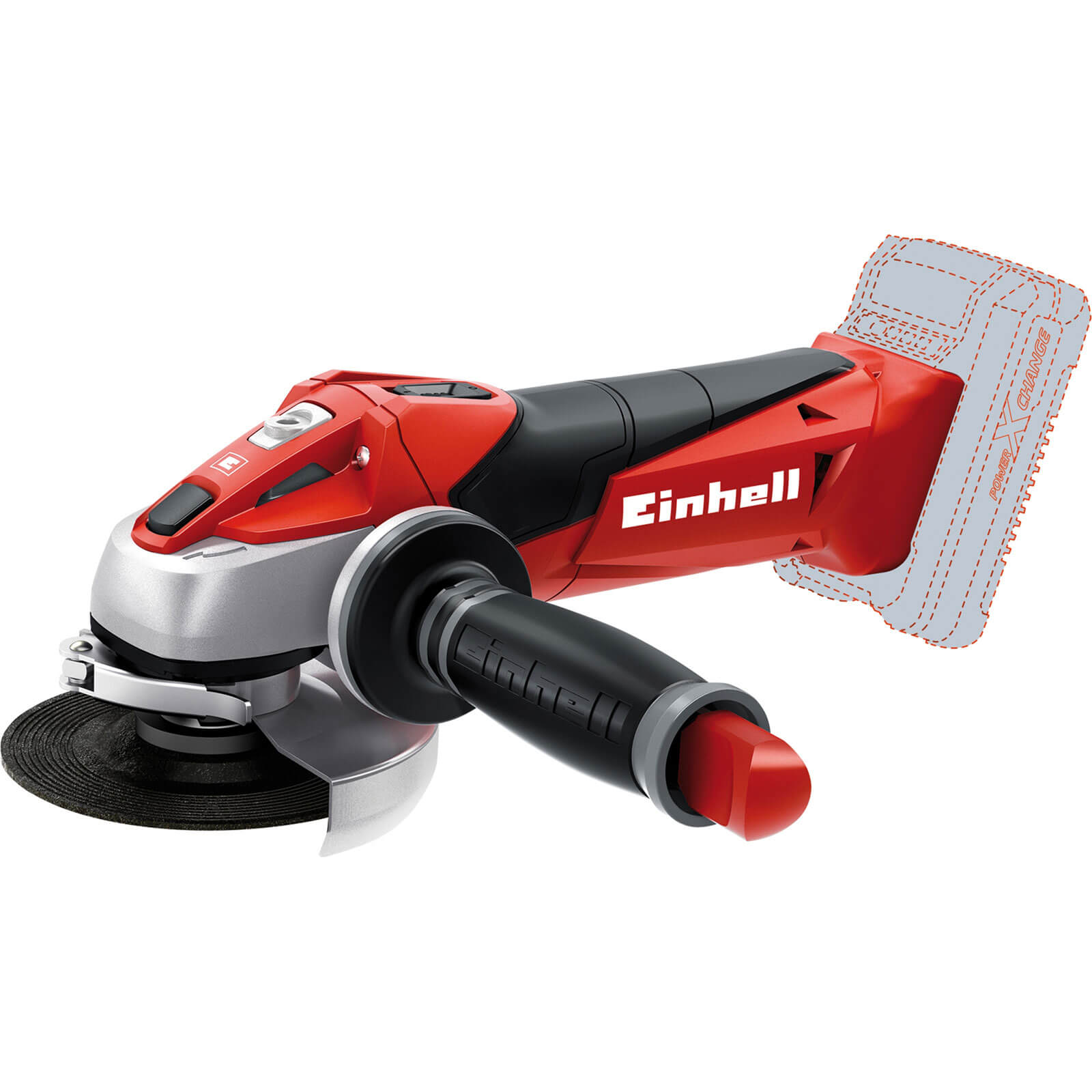 Image of Einhell TE-AG 18/115 Li 18v Cordless Angle Grinder 115mm No Batteries No Charger No Case