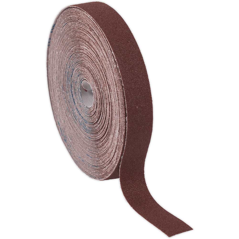 Sealey Emery Roll Brown 25mm 50m 80g