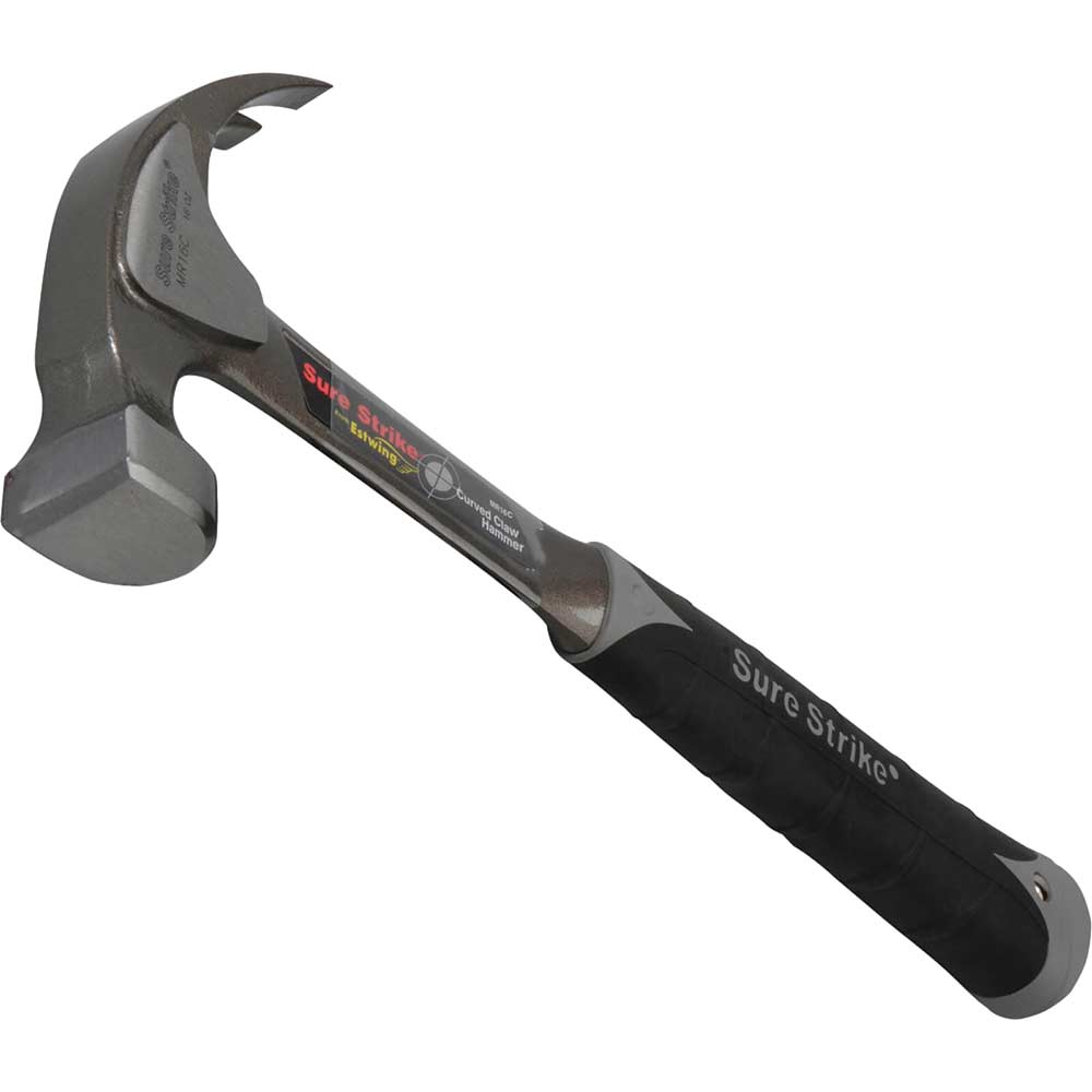 Image of Estwing All Steel Surestrike Curved Claw Hammer 450g