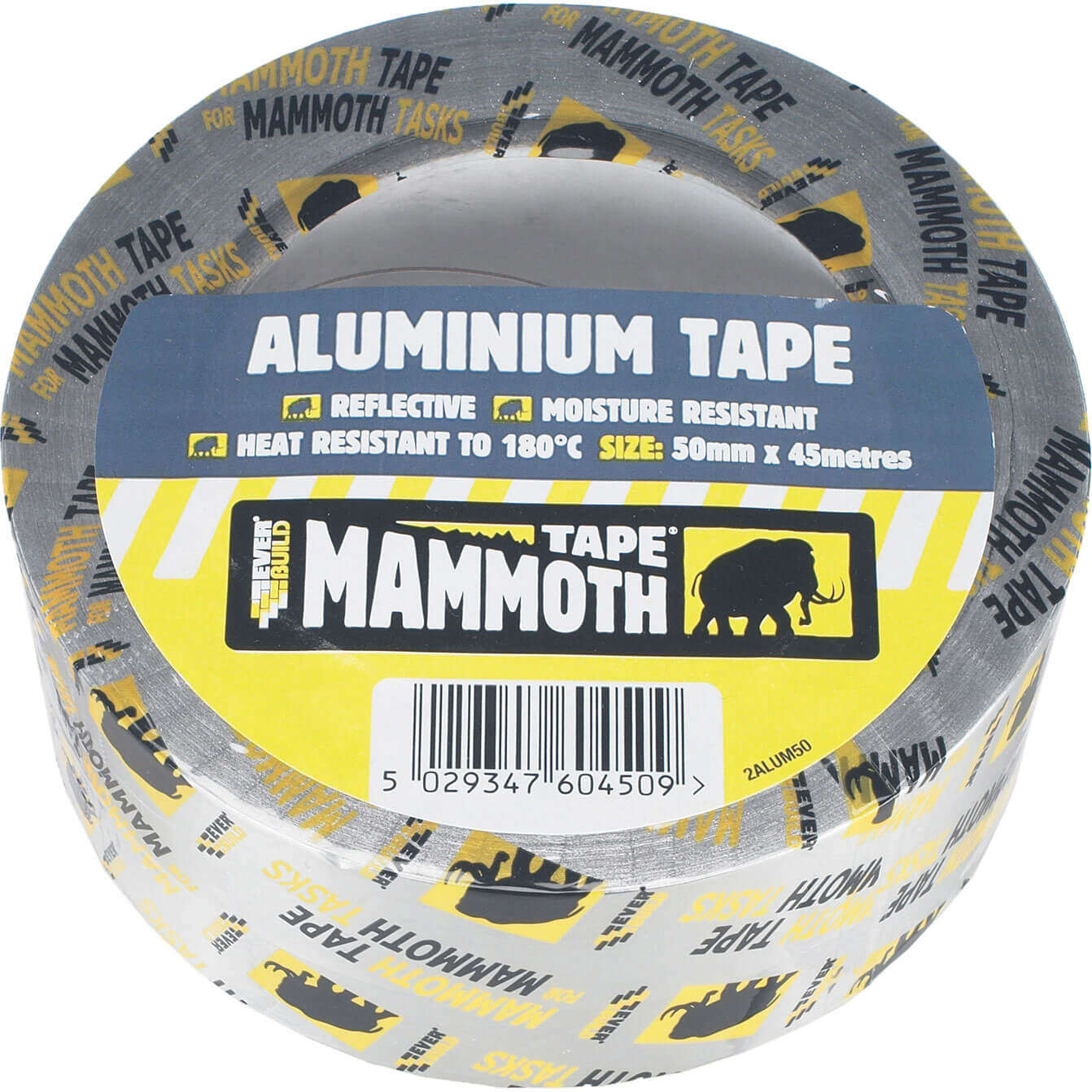 Image of Everbuild Mammoth Aluminium Tape 100mm 45m