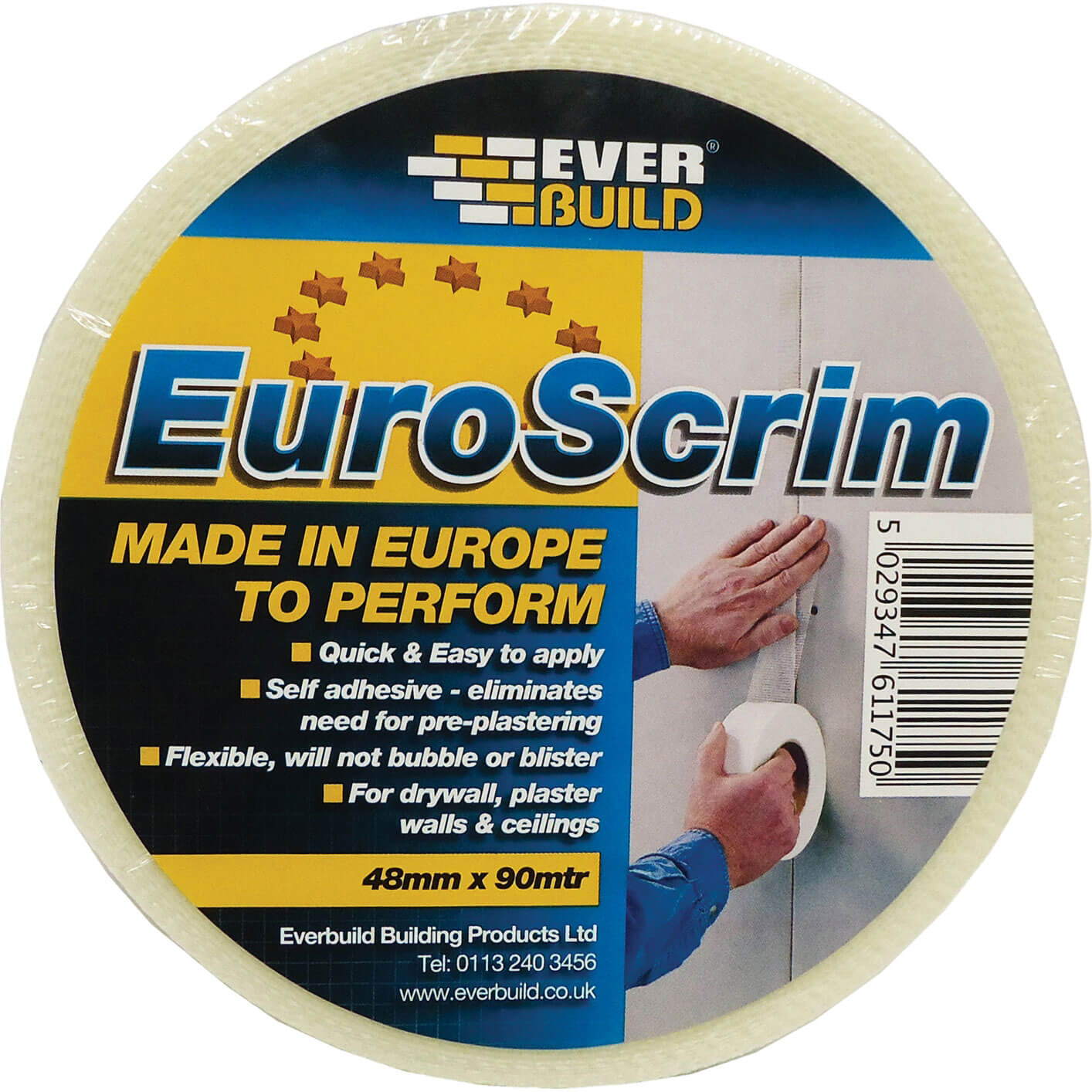 Image of Everbuild EuroScrim Scrim Tape 48mm 90m