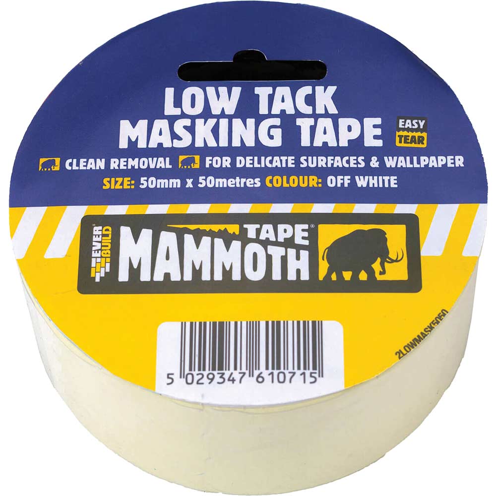 Everbuild Low Tack Masking Tape 50mm 25m