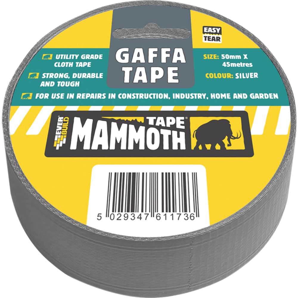 Image of Everbuild Gaffa Tape Silver 50mm 45m