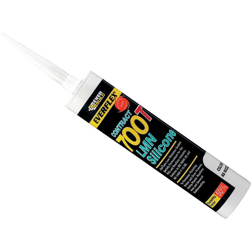 Image of Everbuild Silicone Sealant White 310ml