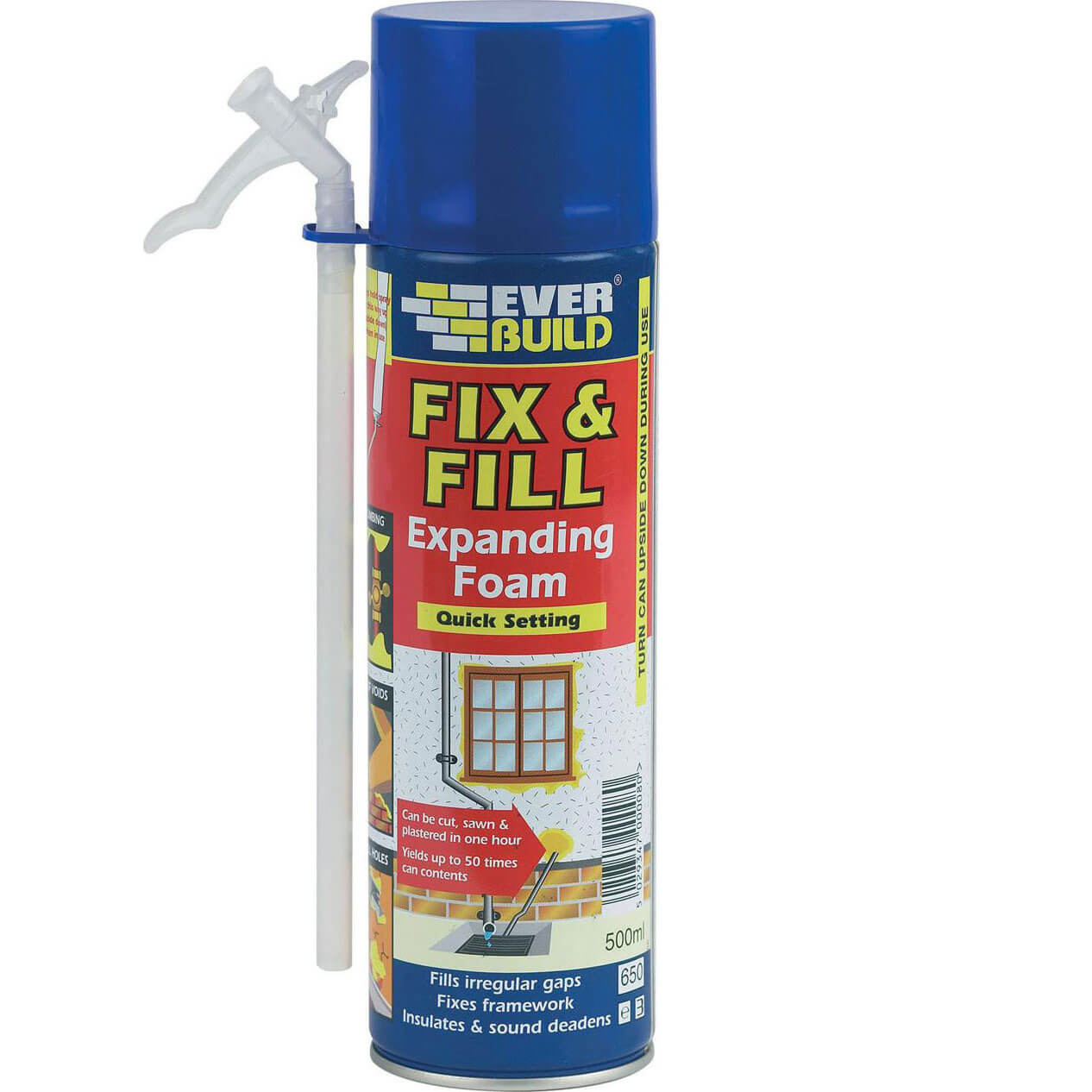 Image of Everbuild Fill and Fix Expanding Foam 500ml