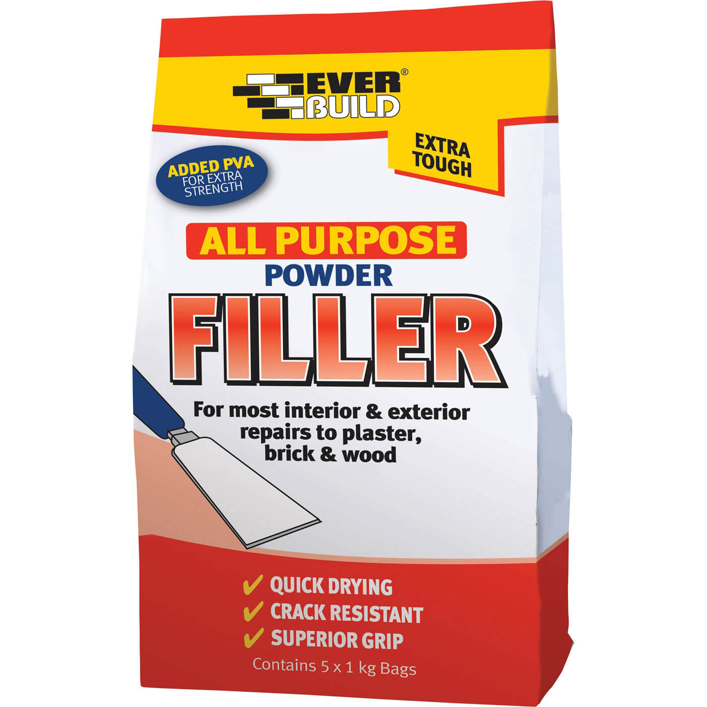Image of Everbuild All Purpose Powder Filler 5kg