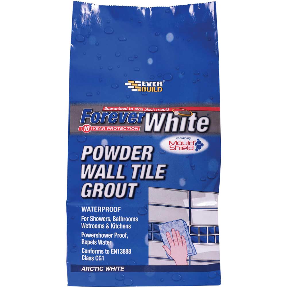 Everbuild Forever White Powder Wall Tile Grout 3kg