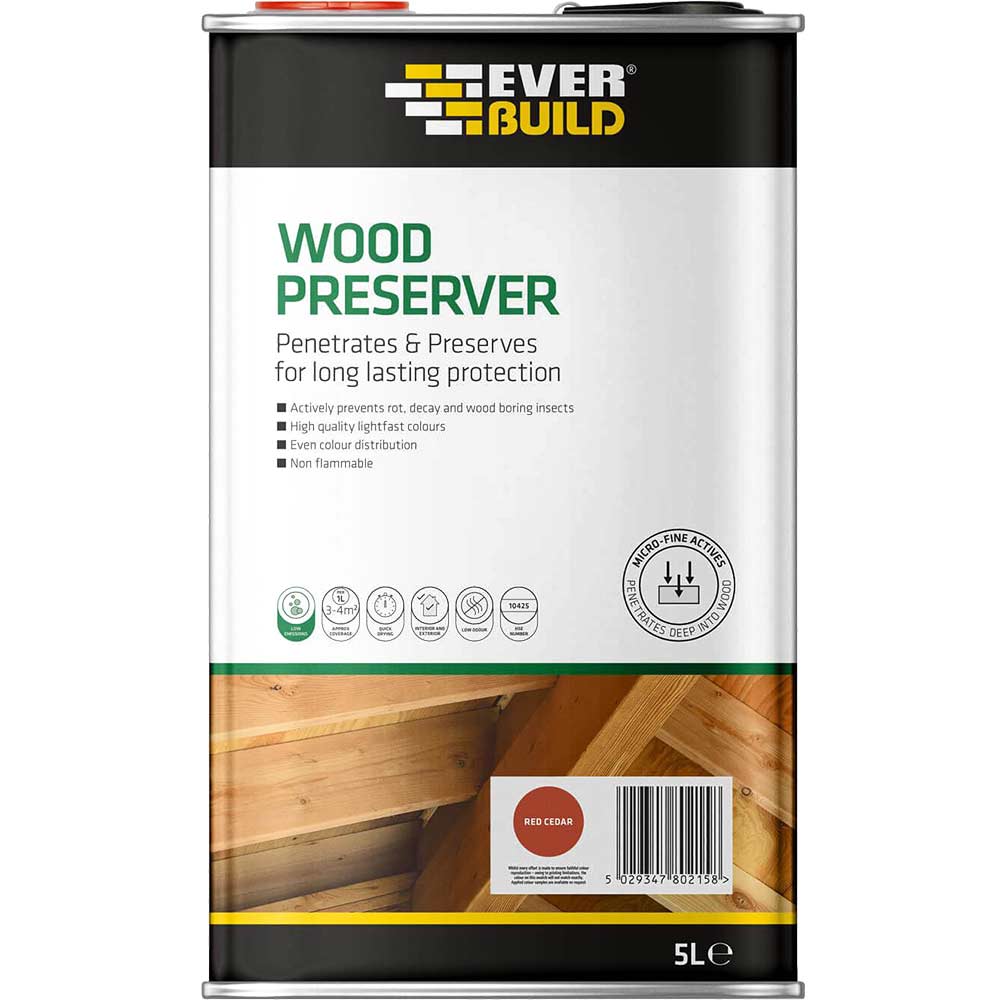 Everbuild Lumberjack Wood Preserver Red Cedar 5l profile image