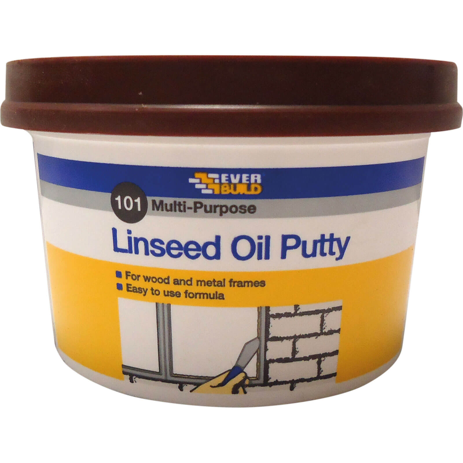 Image of Everbuild Multi Purpose Linseed Oil Putty Brown 500g