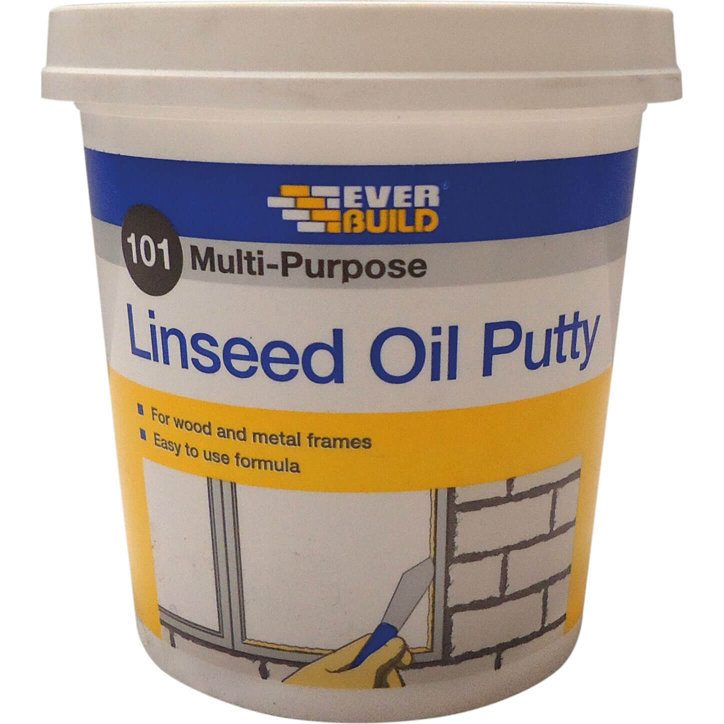 Image of Everbuild Multi Purpose Linseed Oil Putty Natural 1000g