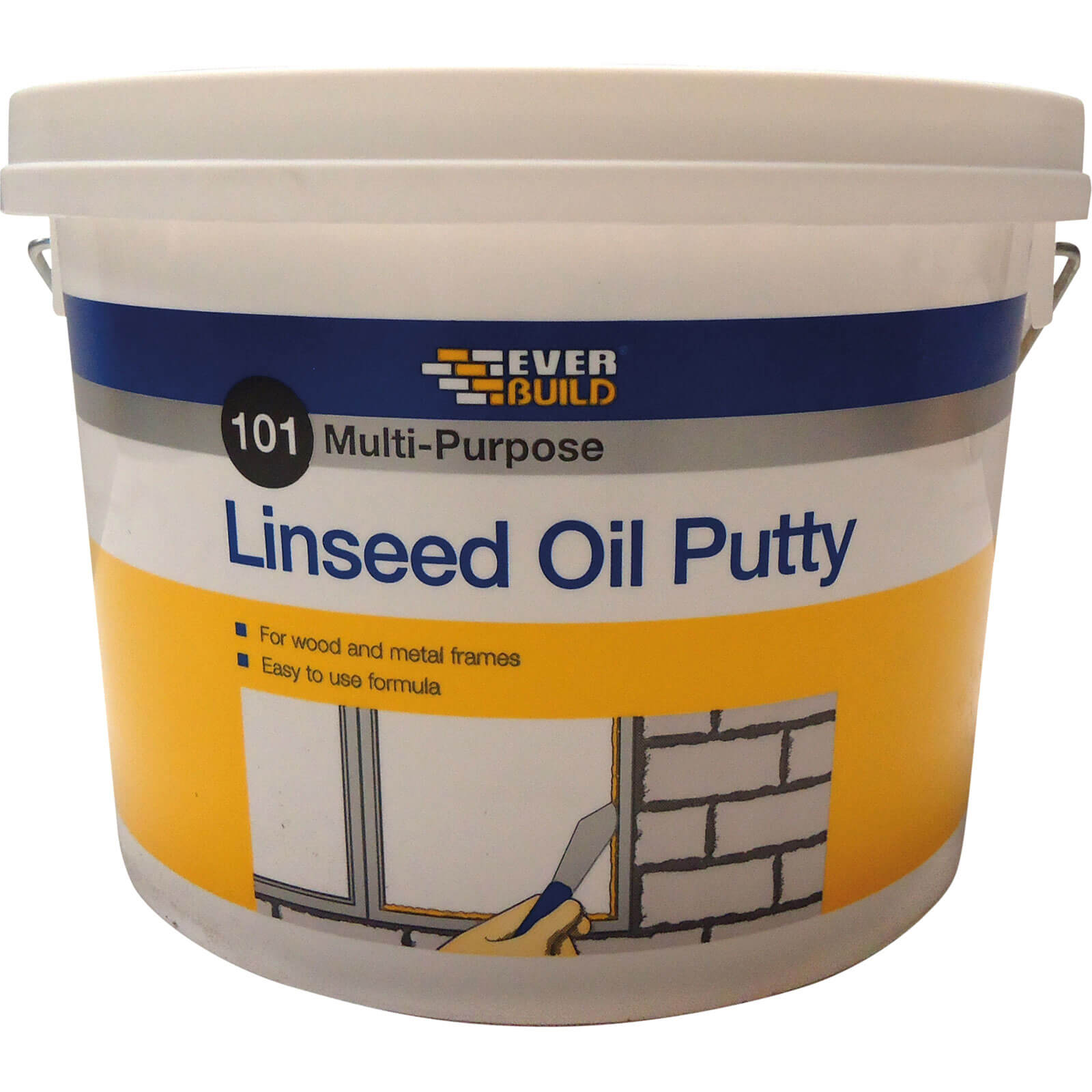Image of Everbuild Multi Purpose Linseed Oil Putty Natural 5000g