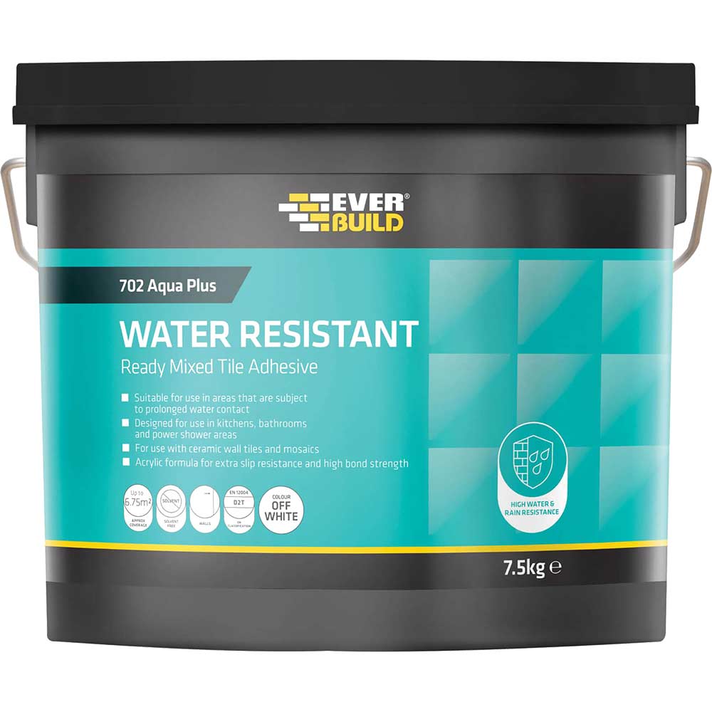 Image of Everbuild Water Resistant Tile Adhesive 10l