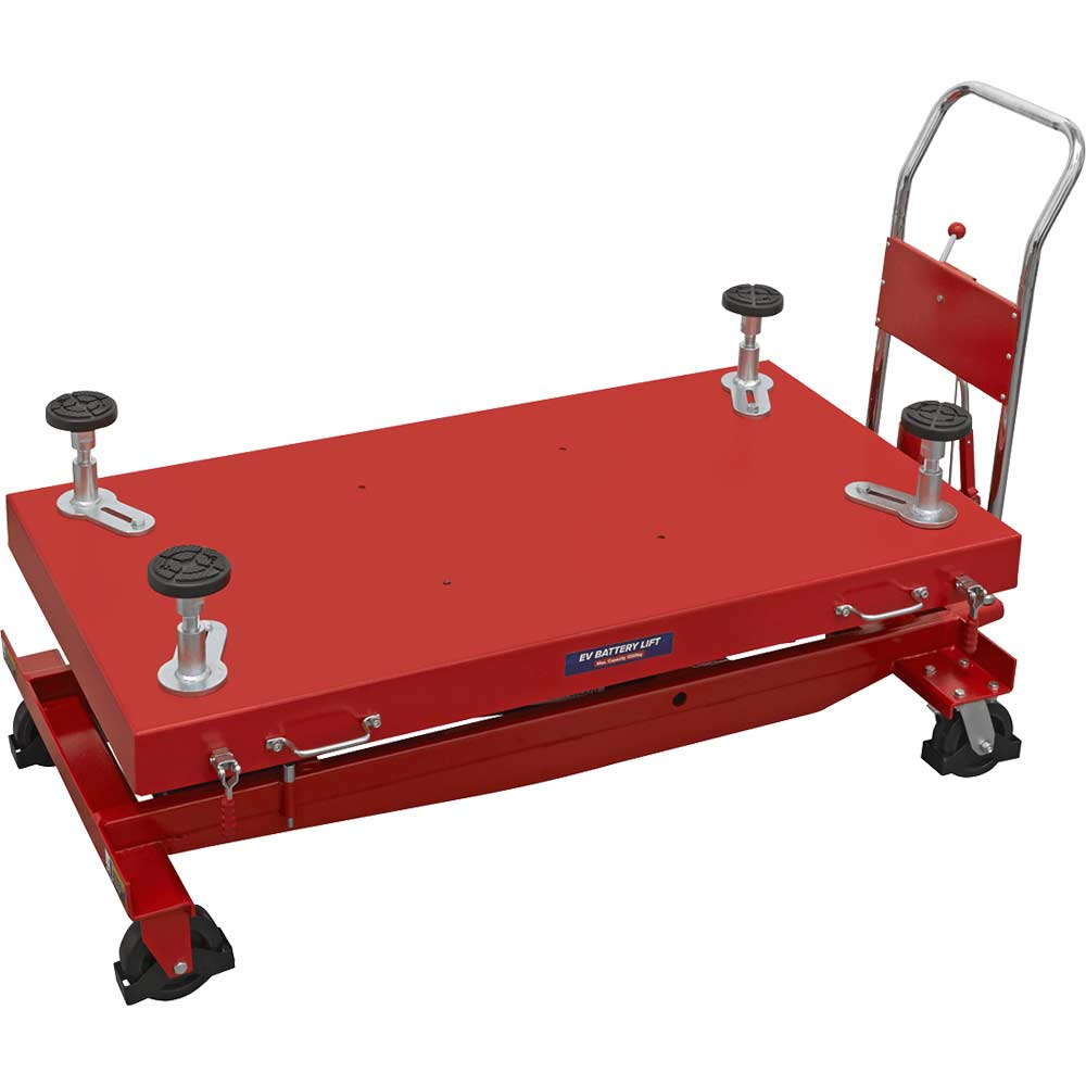 Sealey High Lift EV Battery Lift / Hydraulic Platform Truck 1000Kg