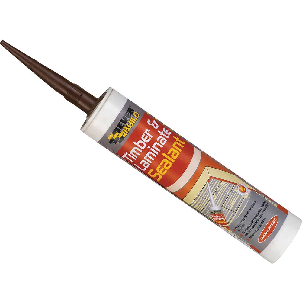 Image of Everbuild Timber and Laminate C3 Sealant Oak