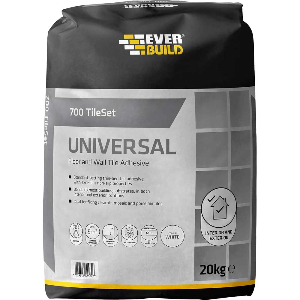 Everbuild 700 Tileset Universal Floor and Wall Tile Adhesive