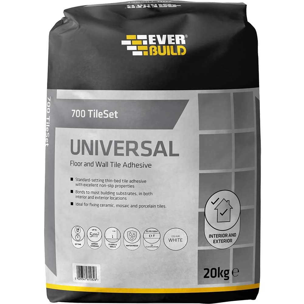 Everbuild 700 Tileset Universal Floor and Wall Tile Adhesive