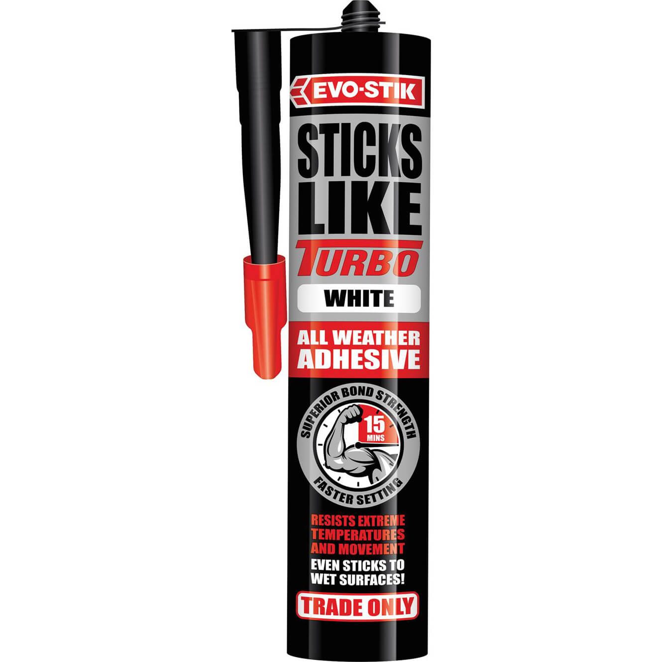 Image of Evo-Stik Sticks Like All Weather Adhesive White 290ml