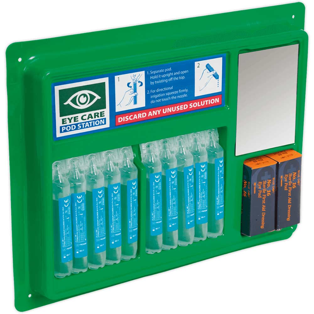 Sealey Emergency Eye Wash Station in UK Specification