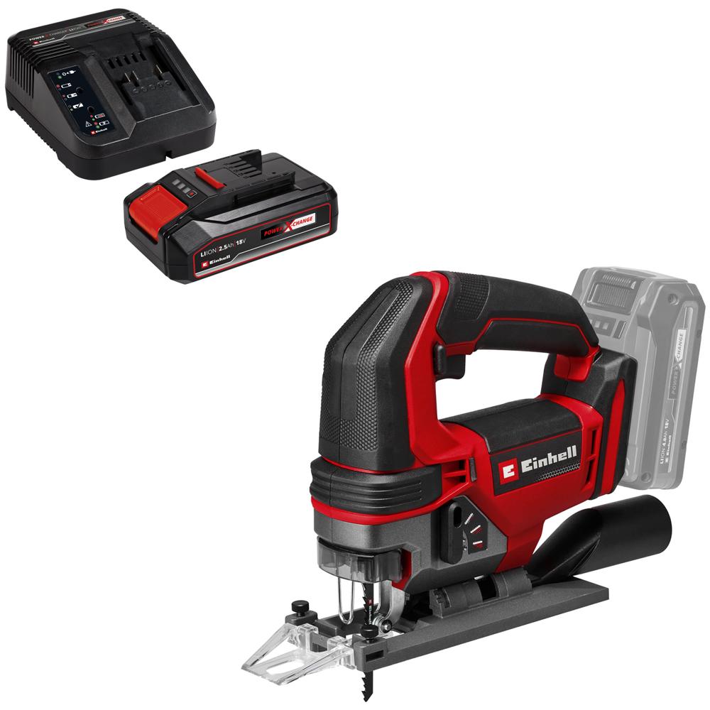 Einhell TE-JS 18/100 Li 18v Cordless Jigsaw 1 x 2.5ah Li-ion Charger No Case