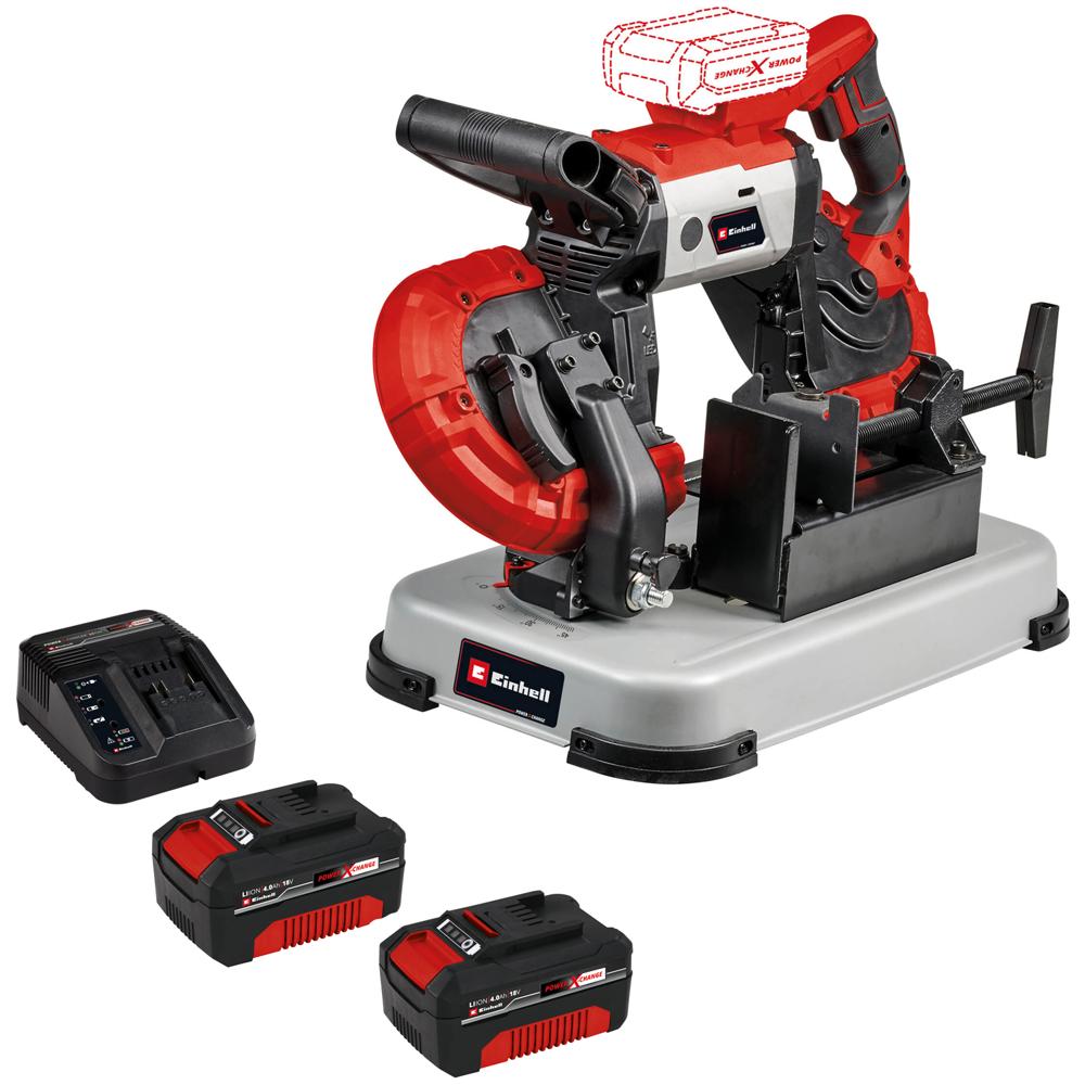 Einhell TE-MB 18/127 U Li 18v Cordless Bench or Handheld Bandsaw 2 x 4ah Li-ion Charger No Case