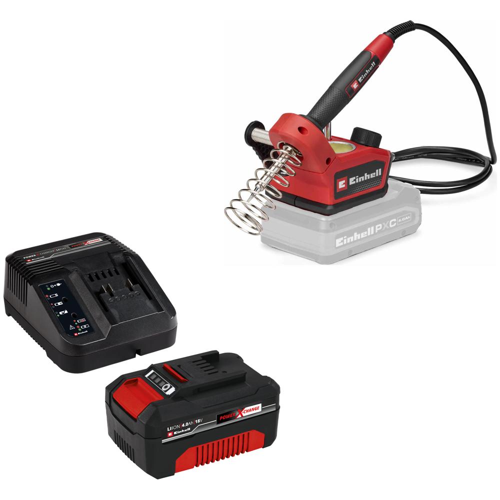 Einhell TE-SI 18/480 Li E 18v Cordless Soldering Iron 1 x 4ah Li-ion Charger No Case