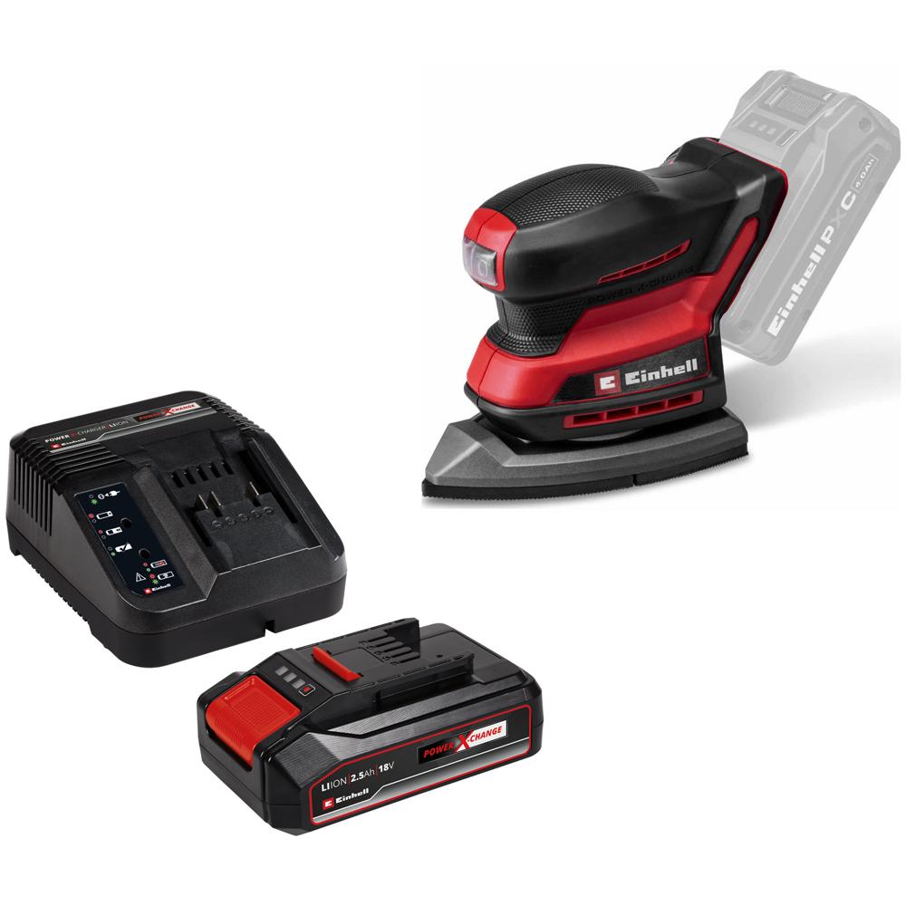 Einhell TE-OS 18/150-2 Li 18v Cordless Multi Sander 1 x 2.5ah Li-ion Charger No Case