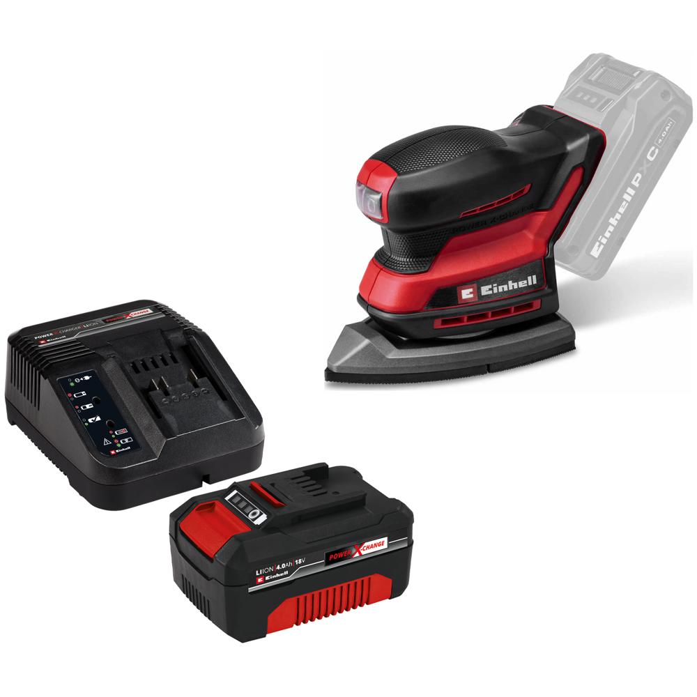 Einhell TE-OS 18/150-2 Li 18v Cordless Multi Sander 1 x 4ah Li-ion Charger No Case