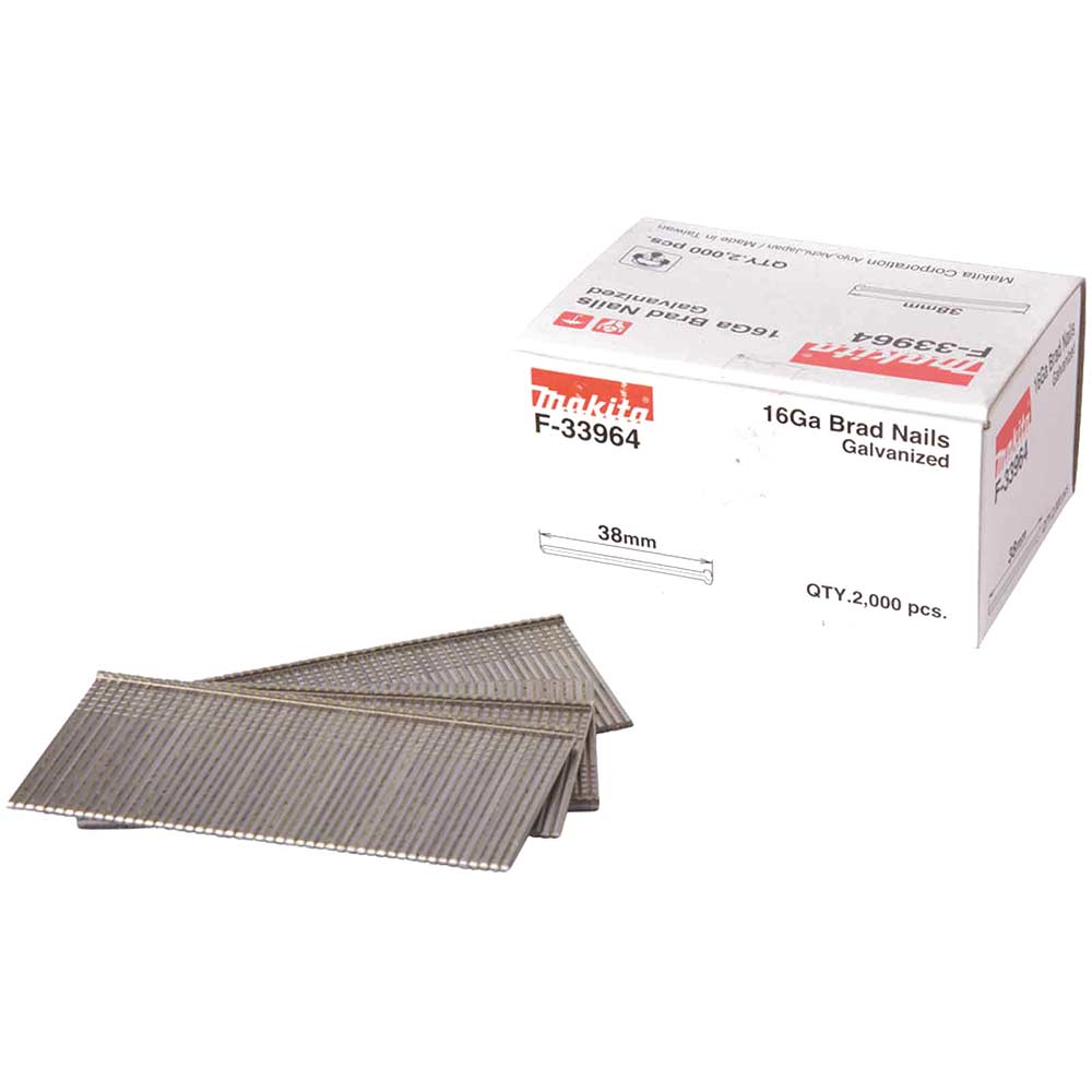 Straight 16 Gauge Finishing Brad Nails