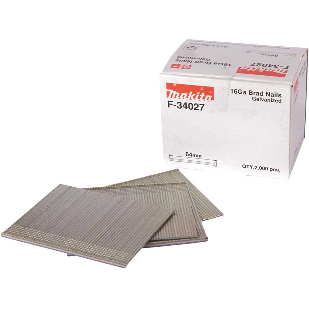 Straight 16 Gauge Finishing Brad Nails