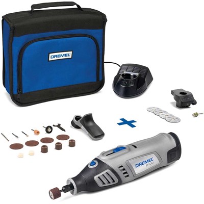 Dremel 8100 7.2v Cordless Rotary Multi Tool 20 Accessory Kit