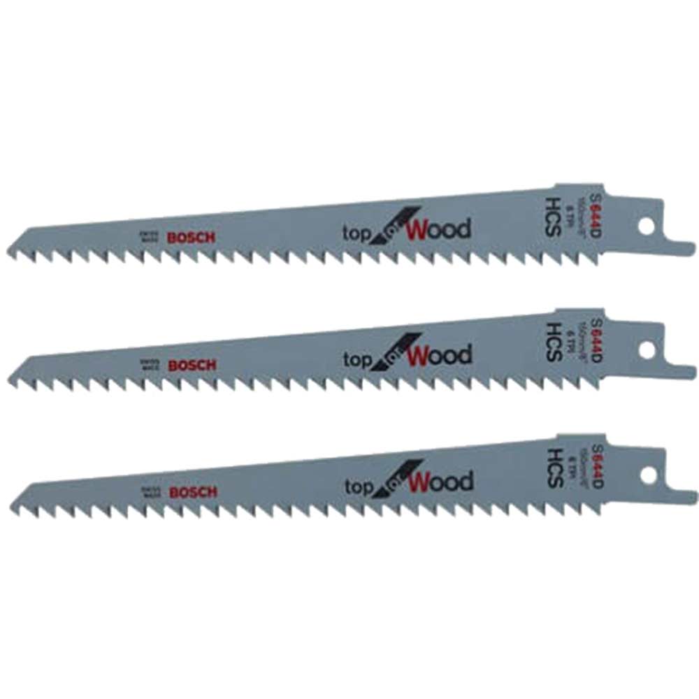 Bosch Genuine Recipro Saw Blades for KEO and Other Garden Saws Pack of 3