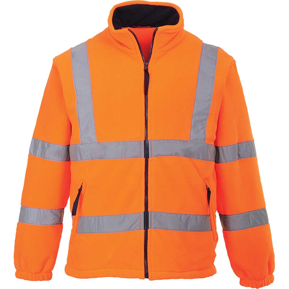 Image of Portwest Hi Vis Mesh Lined Fleece Orange 2XL