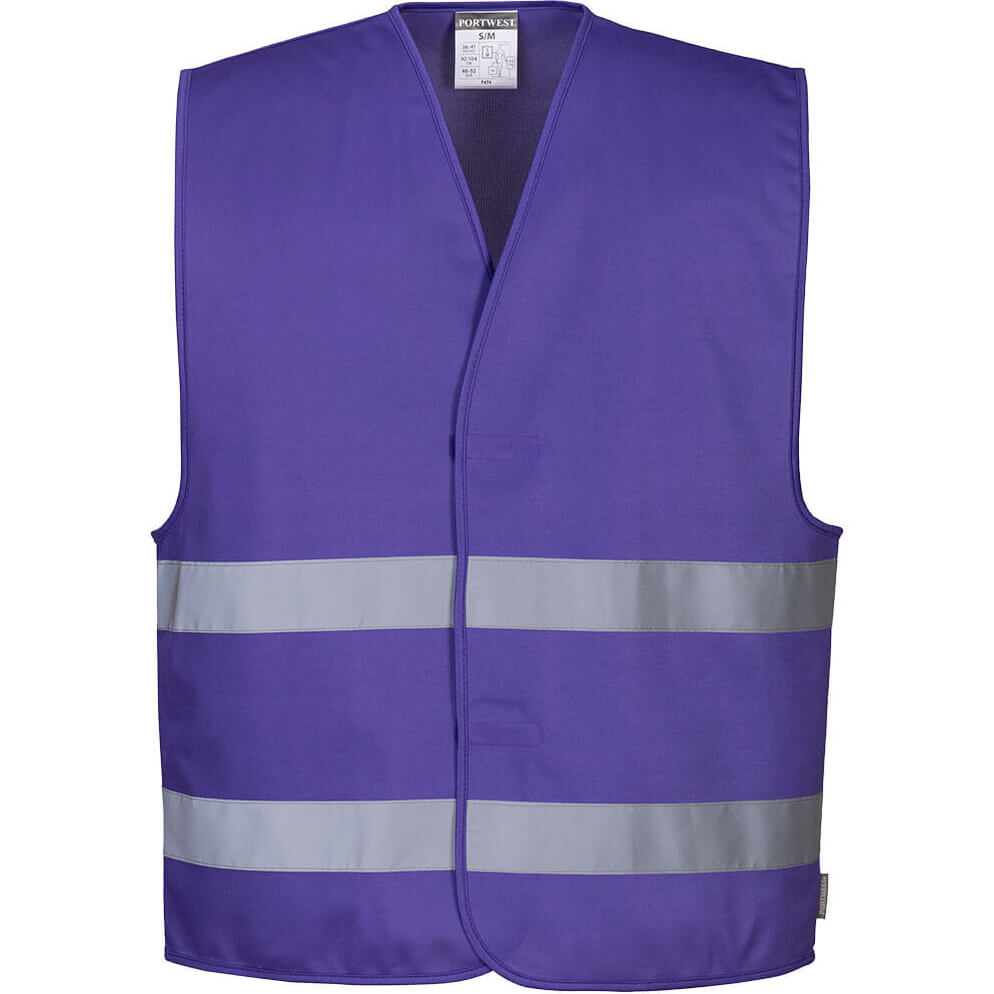Image of Portwest Iona 2 Band Reflective Safety Vest Purple L / XL