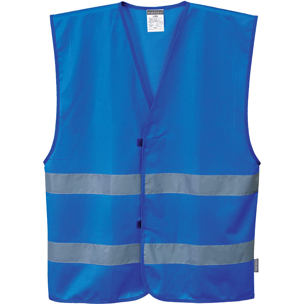Image of Portwest Iona 2 Band Reflective Safety Vest Royal Blue 4XL / 5XL