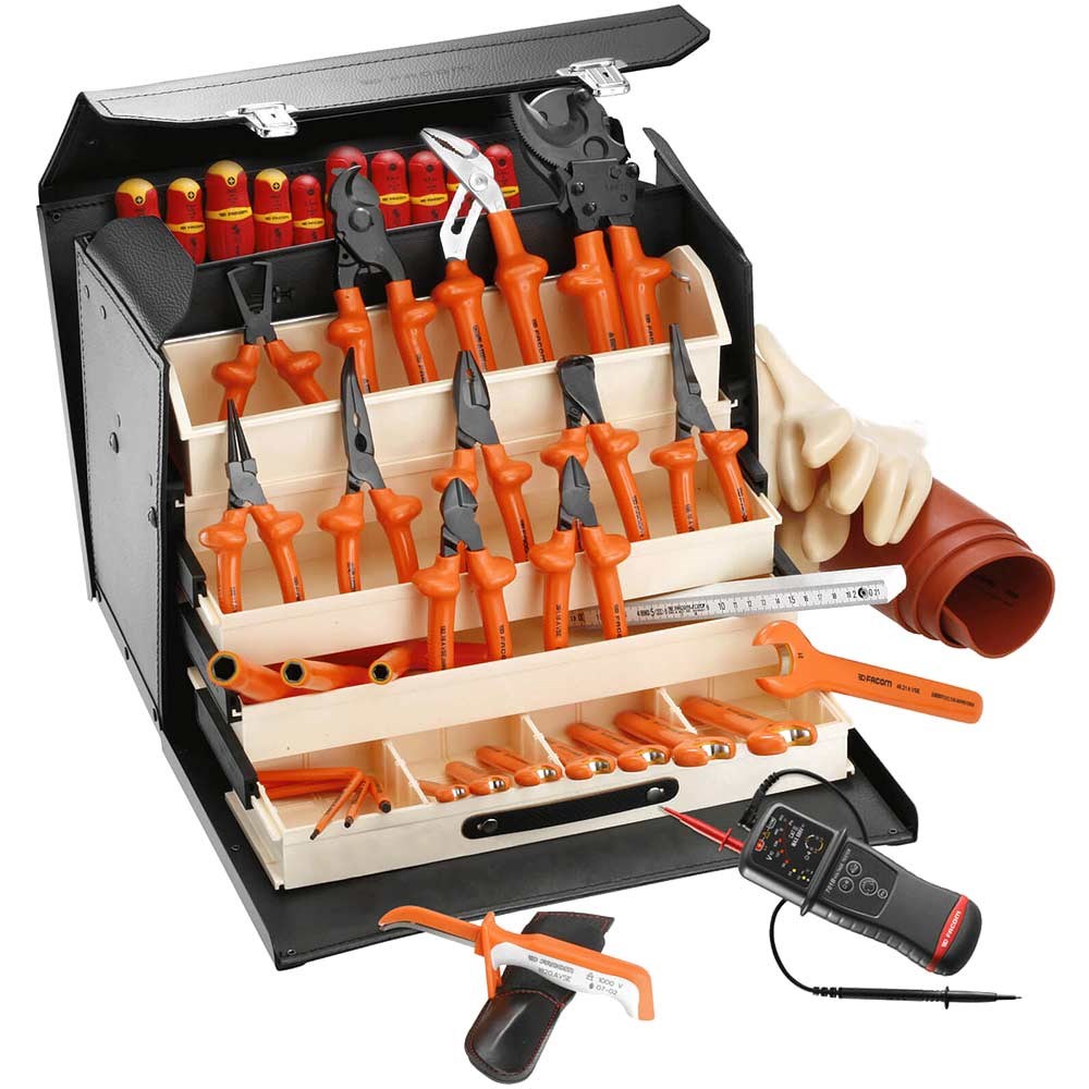 Facom 2184C.VSE 41 Piece Electricians Tool Kit