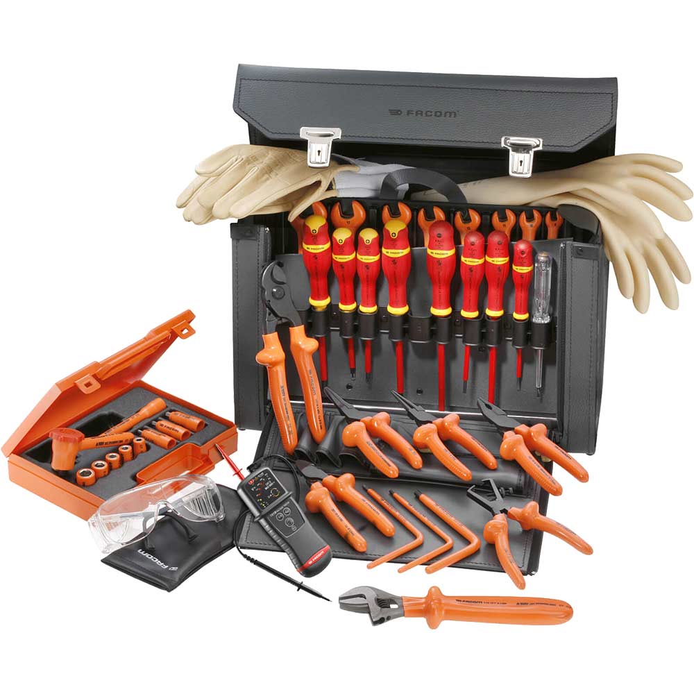 Image of Facom 2187C.VSE 32 Piece Electricians Tool Kit