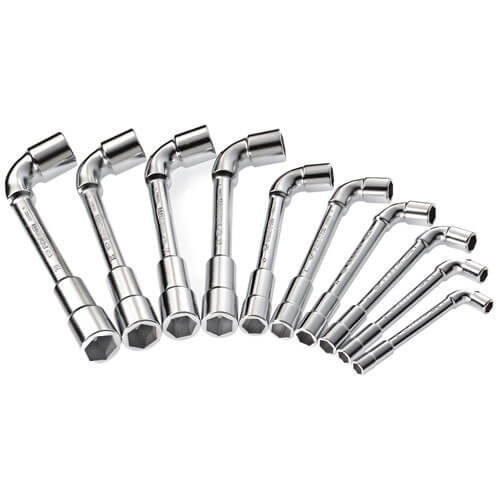 Image of Facom 10 Piece Angled Socket Wrench Set Metric
